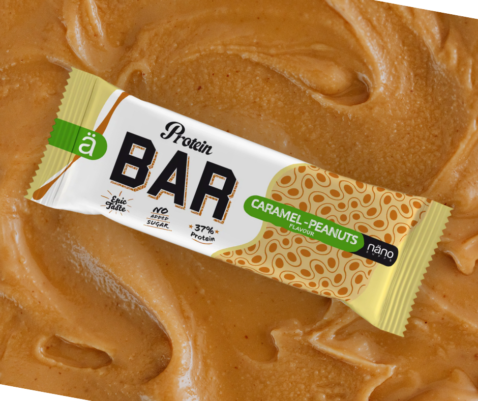 Proteīna batoniņš Caramel & Peanuts Nänosupps 55gr.