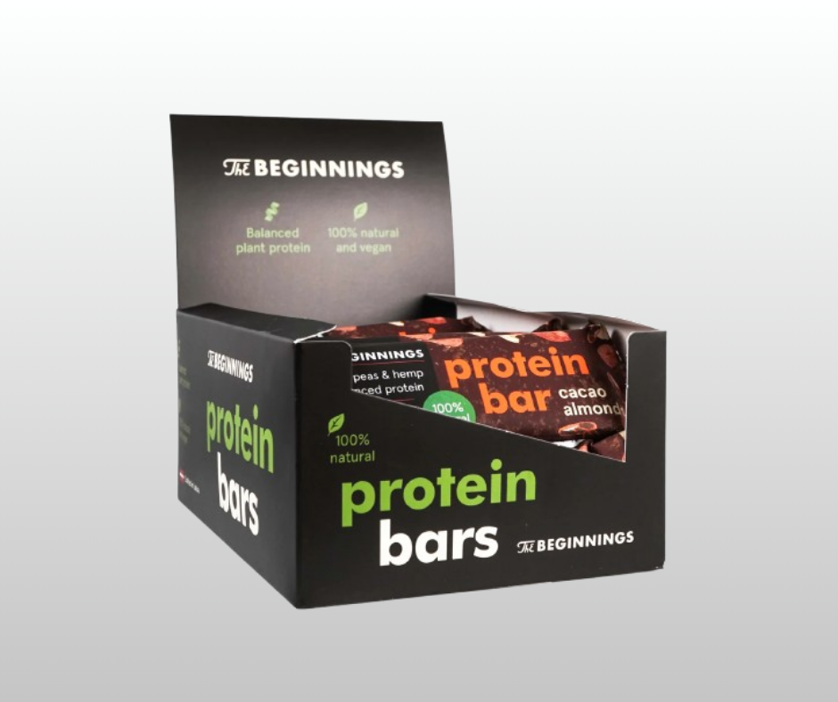 Proteīna batoniņi Cacao & Almond The Beginnings (20x40gr.)
