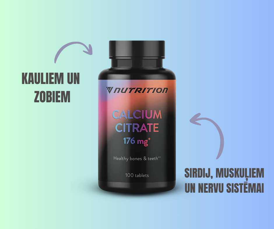 KALCIJA CITRĀTS 100 tabletes