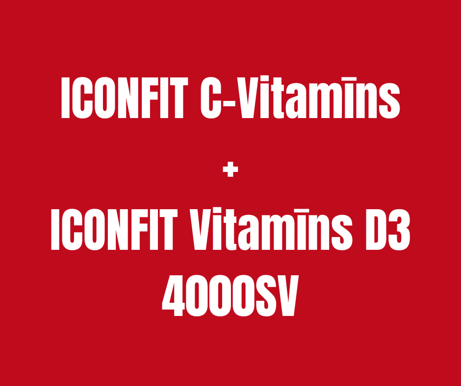 IMUNITĀTEI  - C VITAMĪNS + D3 VITAMĪNS 4000SV ICONFIT