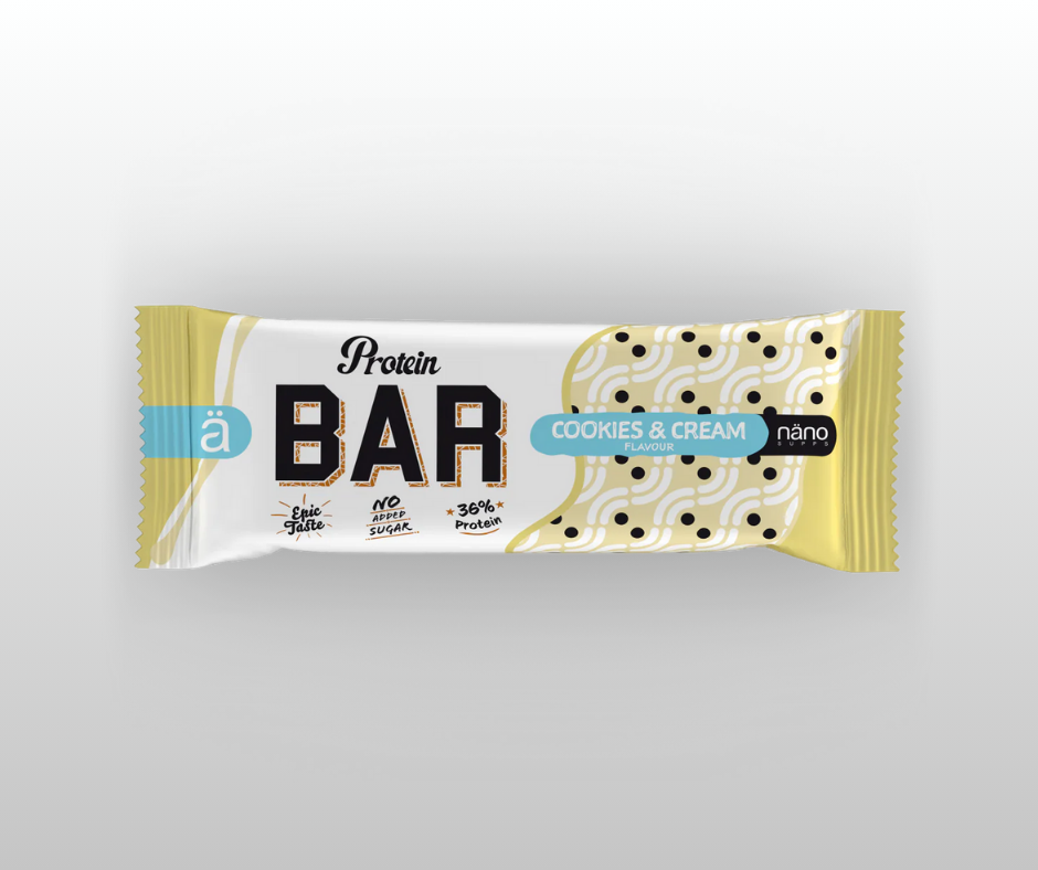 Proteīna batoniņš Cookies & Cream Nänosupps 55gr
