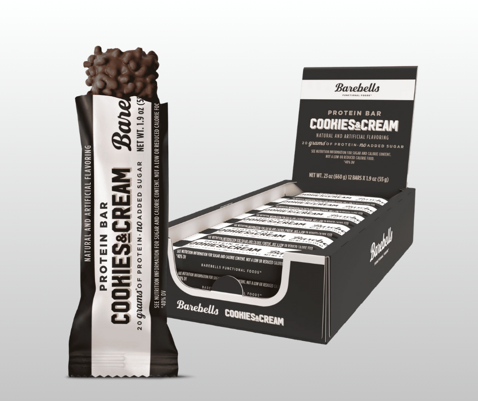 Proteīna batoniņi Cookies & Cream Barebells (12x55gr.)