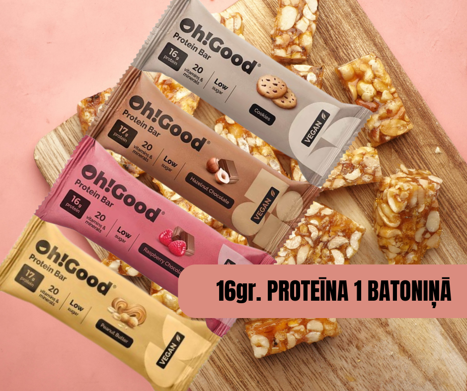 PROTEĪNA BATONIŅU KOMPLEKTS 4gb. OH!GOOD