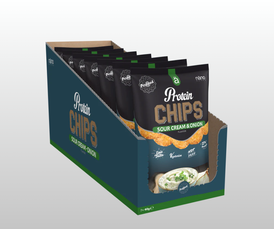 Proteīna čipsi Sour Cream & Onion  NänoSupps