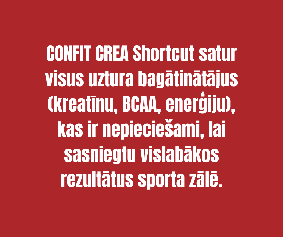 CREA SHORTCUT KOMPLEKSS ICONFIT, ĀBOLU 1kg