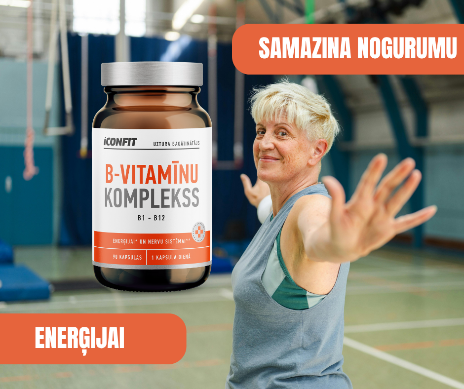 B-VITAMĪNU KOMPLEKSS ICONFIT 90 kapsulas