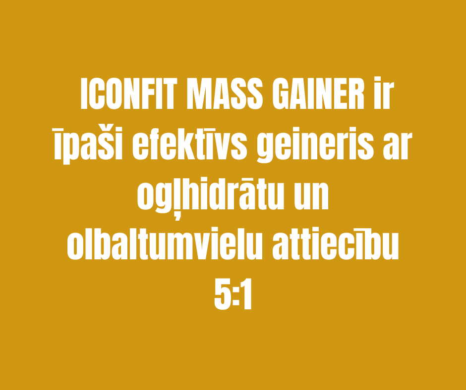 MUSKUĻU MASAS AUDZĒŠANAS GEINERIS ICONFIT, BANĀNU 1,5kg