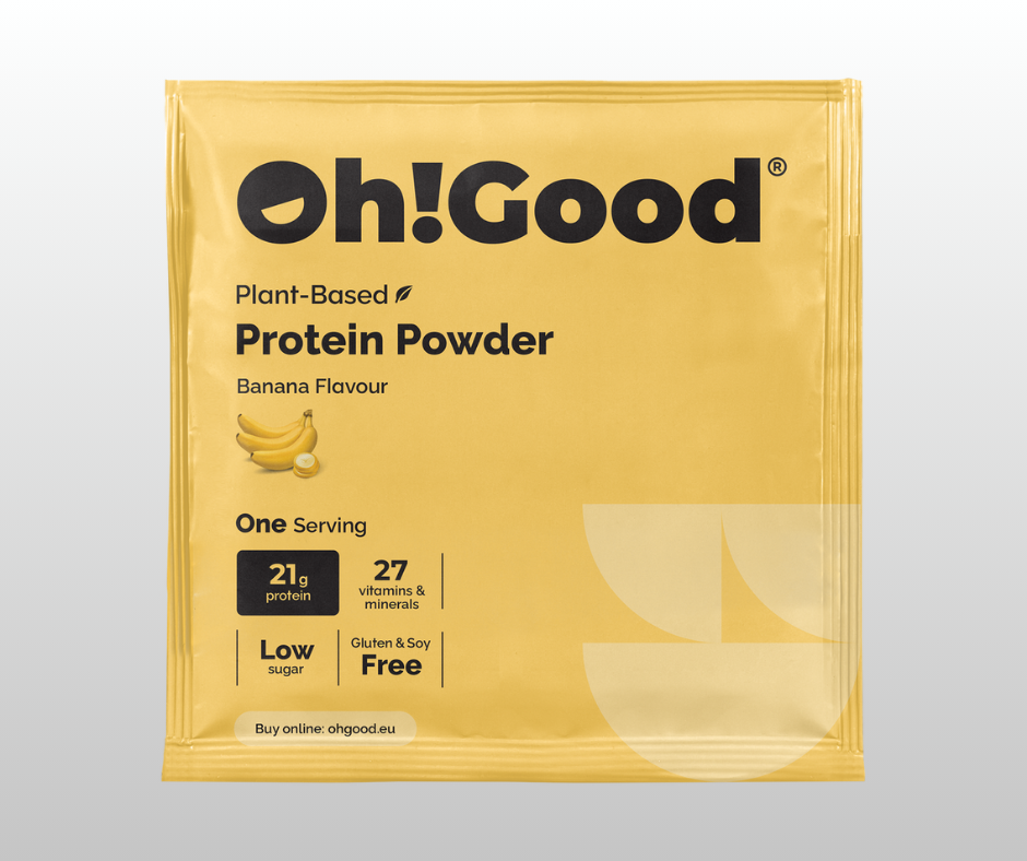 PROTEĪNA PULVERIS OH!GOOD BANĀNS 1 PORCIJA 30g.
