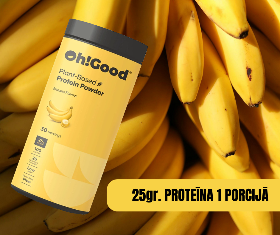 PROTEĪNA PULVERIS OH!GOOD BANĀNS 900G.
