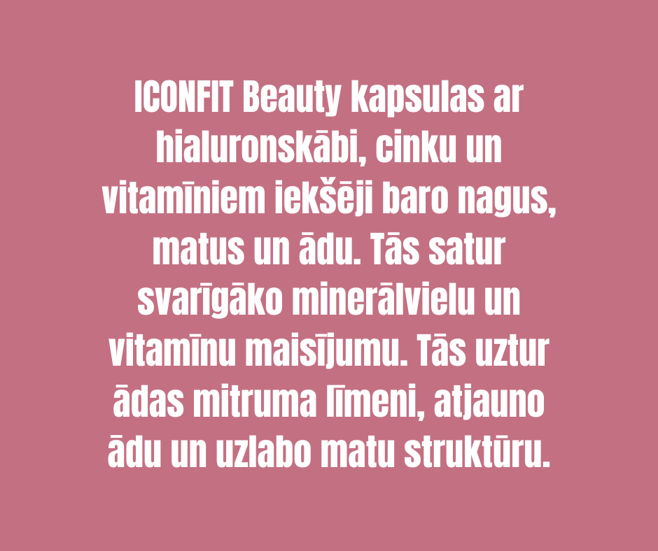 SKAISTUMA KAPSULAS ICONFIT 90 kapsulas