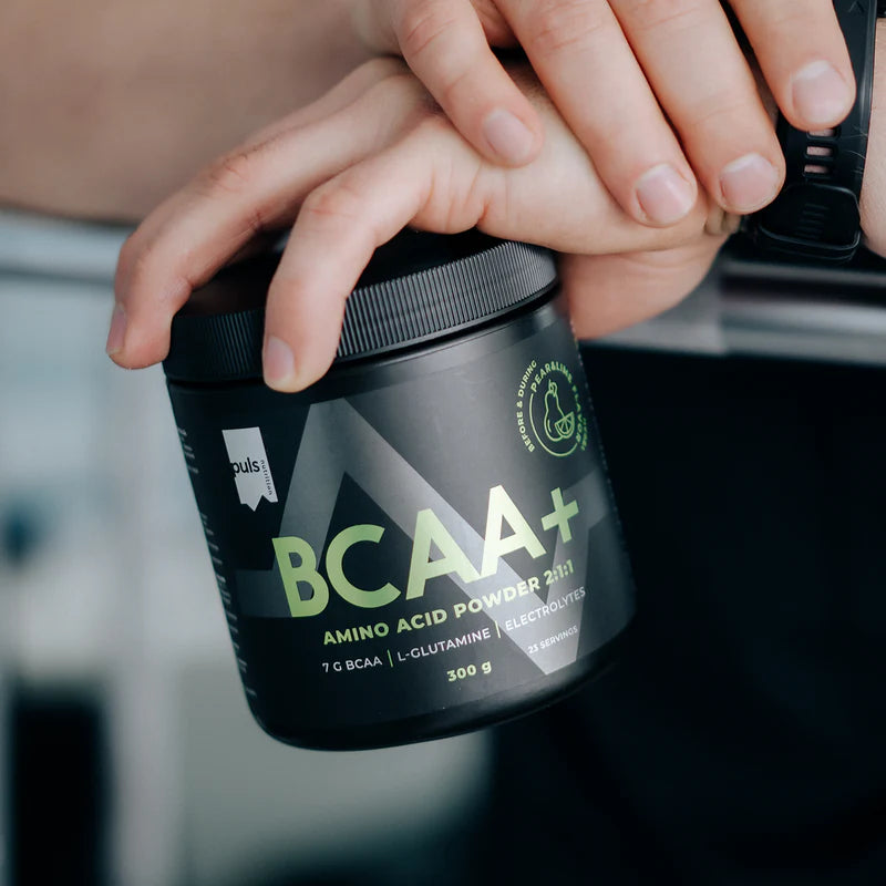 AMINOSKĀBES BCAA+ Pear & Lime PULS (500gr)