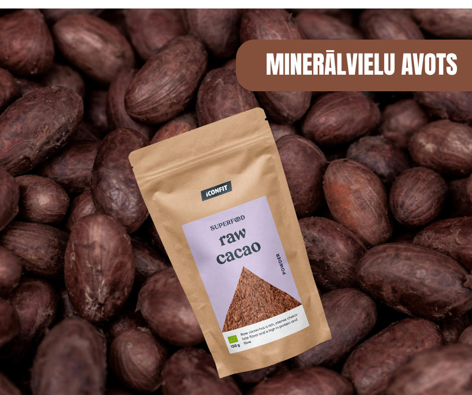 NEAPSTRĀDĀTS KAKAO PULVERIS ICONFIT 150gr