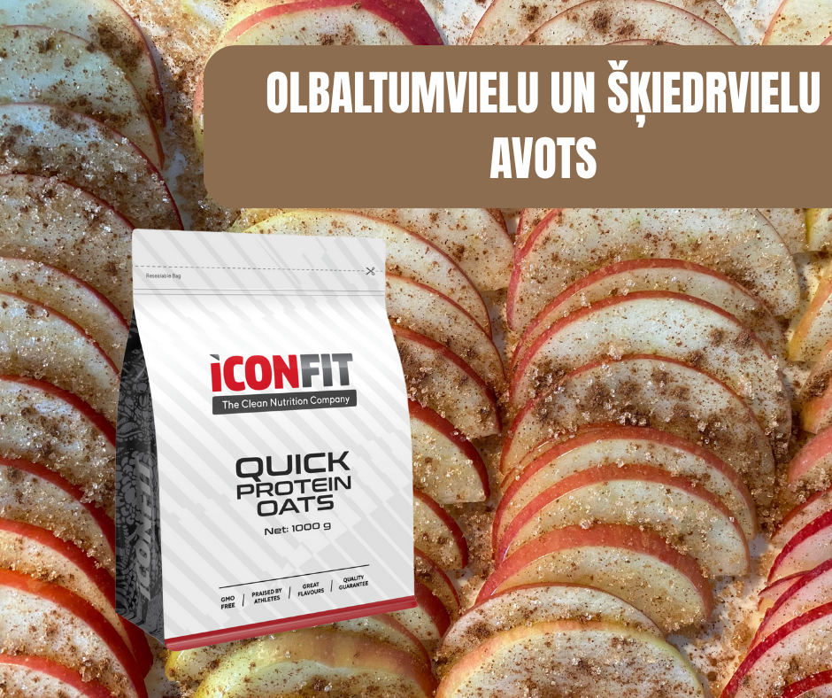 ĀTRĀS PROTEĪNA AUZU PĀRSLAS ICONFIT, ĀBOLU-KANĒĻA 1kg