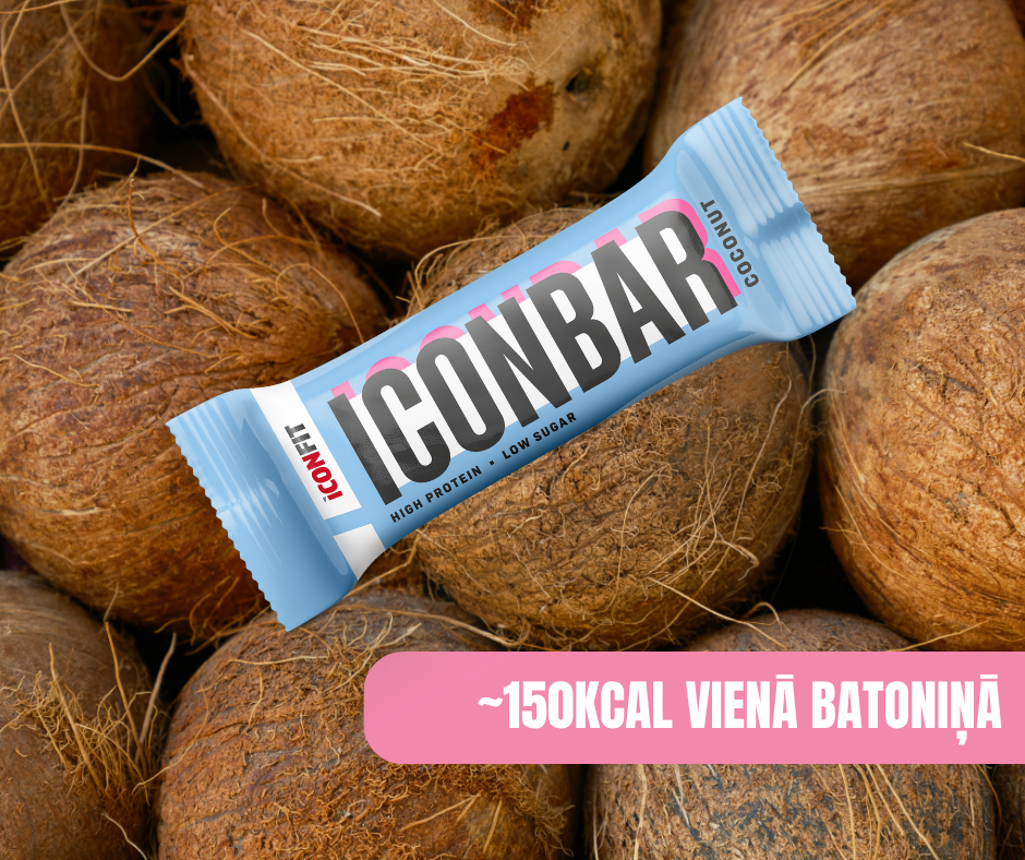 PROTEĪNA BATONIŅŠ ICONBAR KOKOSRIEKSTU 45gr.
