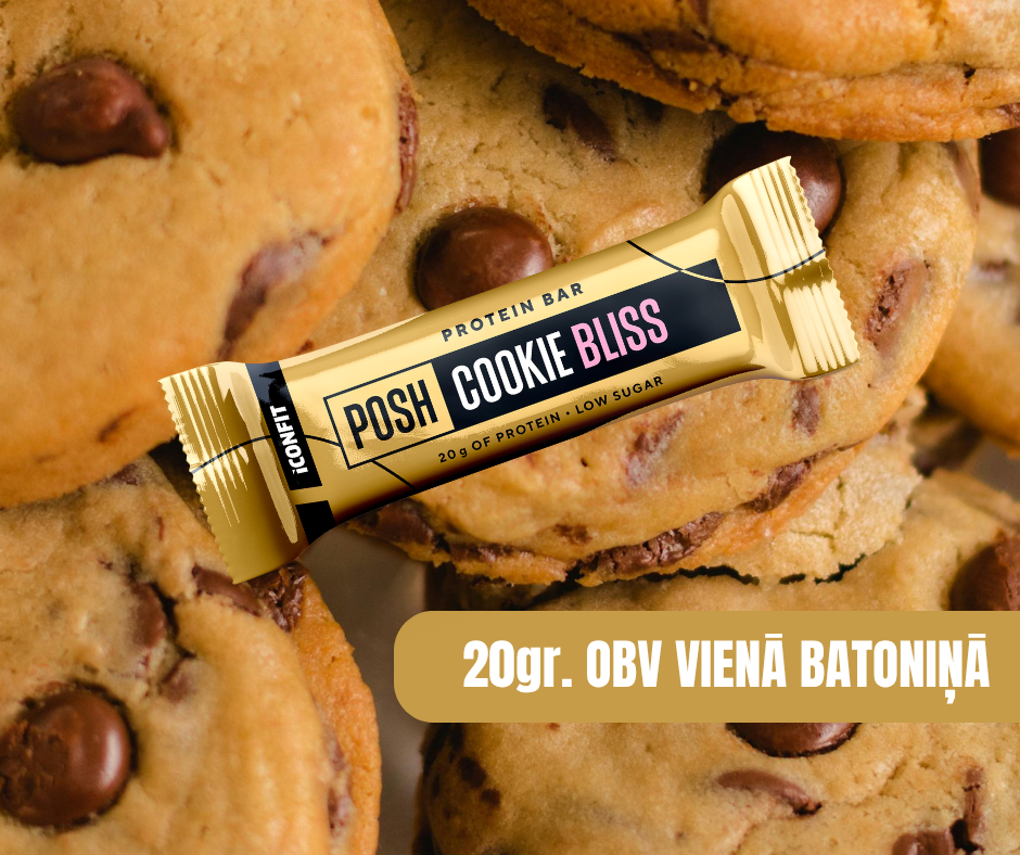 PROTEĪNA BATONIŅŠ POSH BAR ICONFIT CEPUMU 55gr.