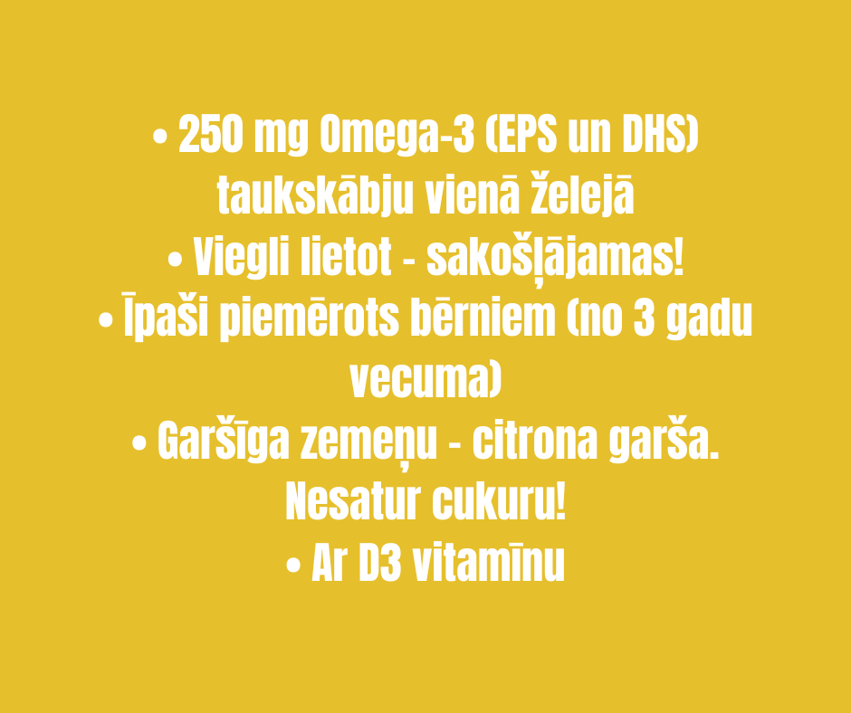 Omega-3 bērniem FISK želejas 45gb.