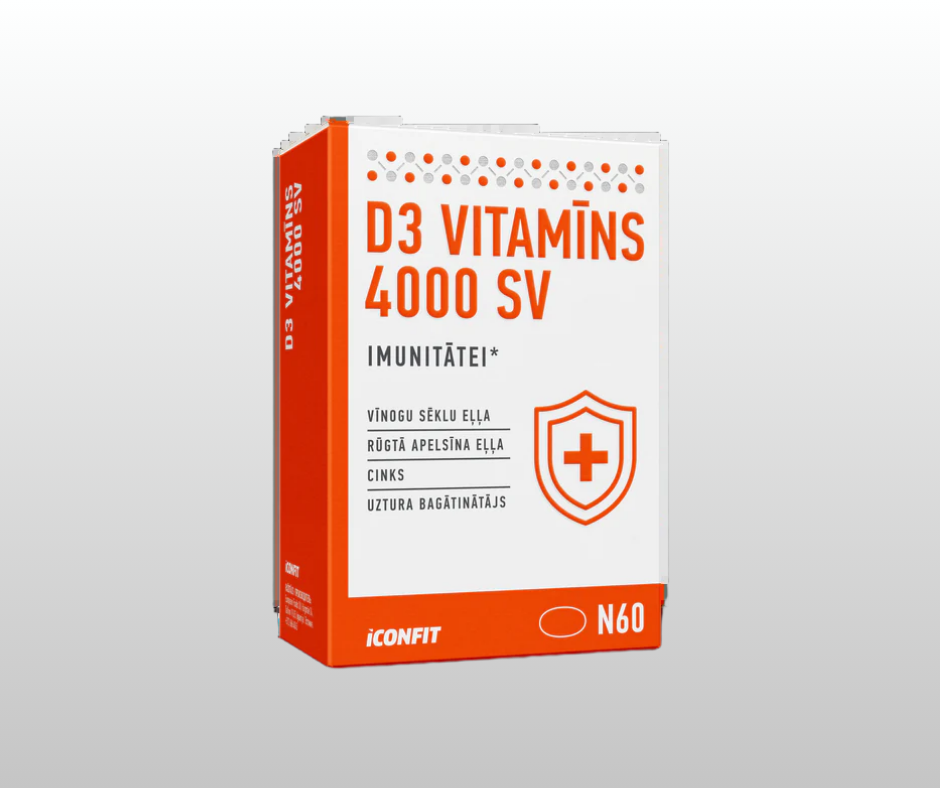 D3 VITAMĪNS IMUNITĀTEI ICONFIT 60 kapsulas