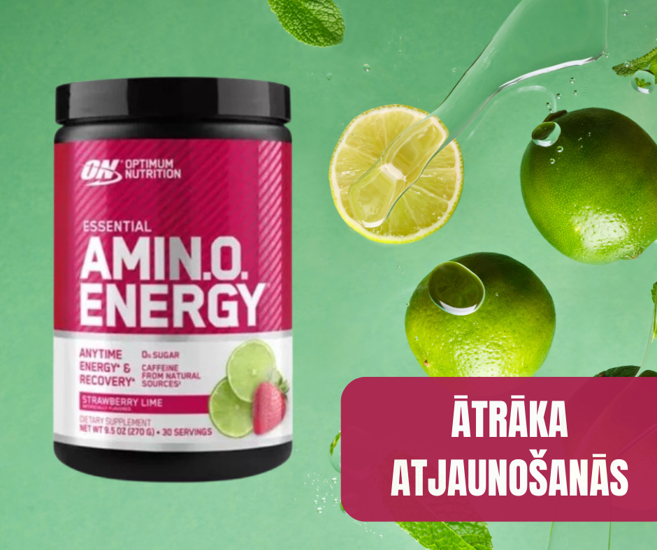 AMINOSKĀBES Strawberry & Lime OPTIMUM NUTRITION (270gr)