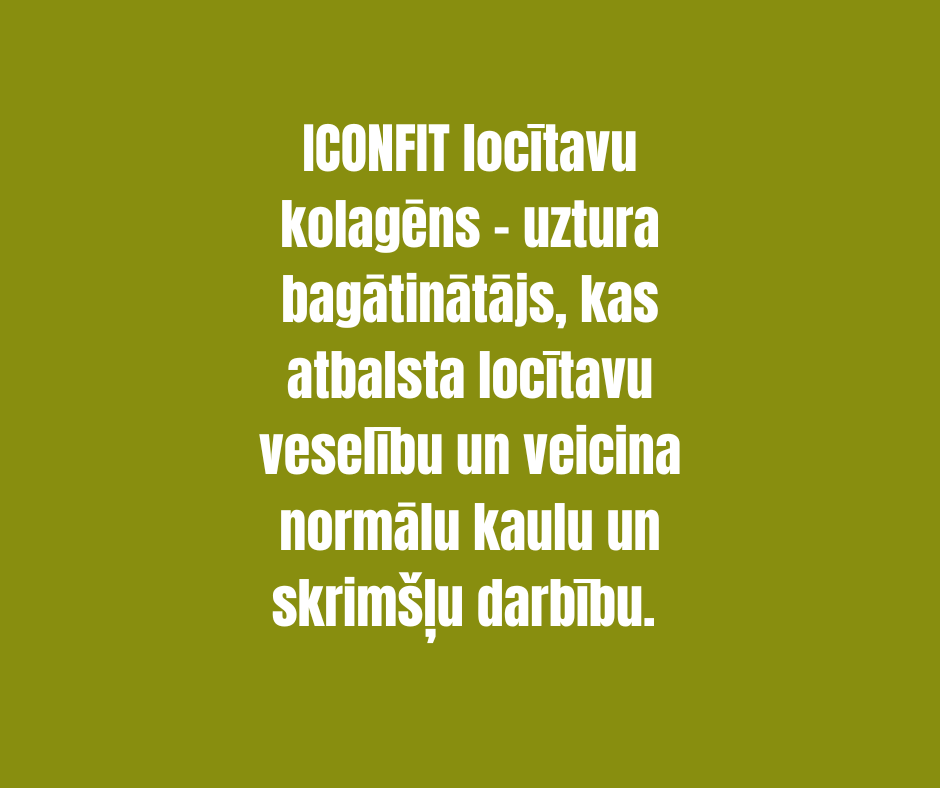 KOLAGĒNS LOCĪTAVĀM ICONFIT, CITRONS-LAIMS 300gr