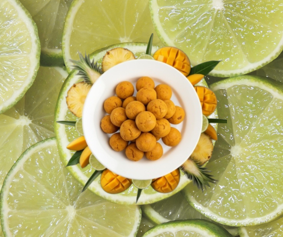 ŽĀVĒTAS ANANASU-MANGO-LAIMA BUMBIŅAS ECO FRESH 100GR