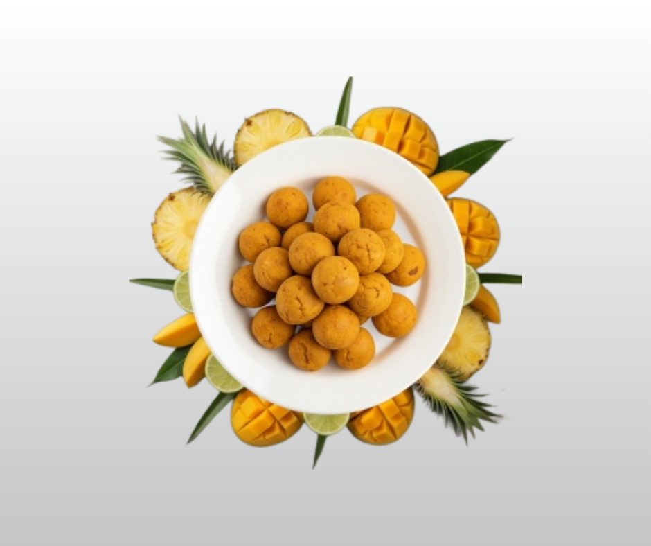 ŽĀVĒTAS ANANASU-MANGO-LAIMA BUMBIŅAS ECO FRESH 100GR