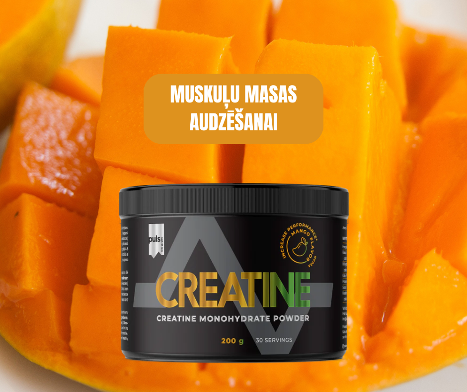 KREATĪNA MONOHIDRĀTS Mango PULS (200gr)