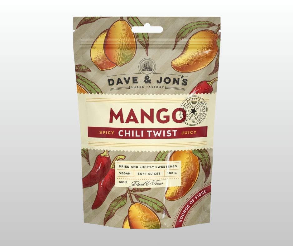 ŽĀVĒTI MANGO AR ČILI DAVE & JON`S 100gr