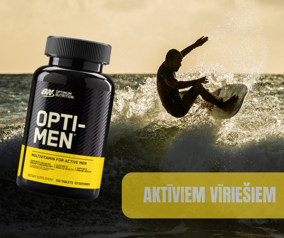 MULTIVITAMĪNI VĪRIEŠIEM OPTI-MEN 90 tabletes