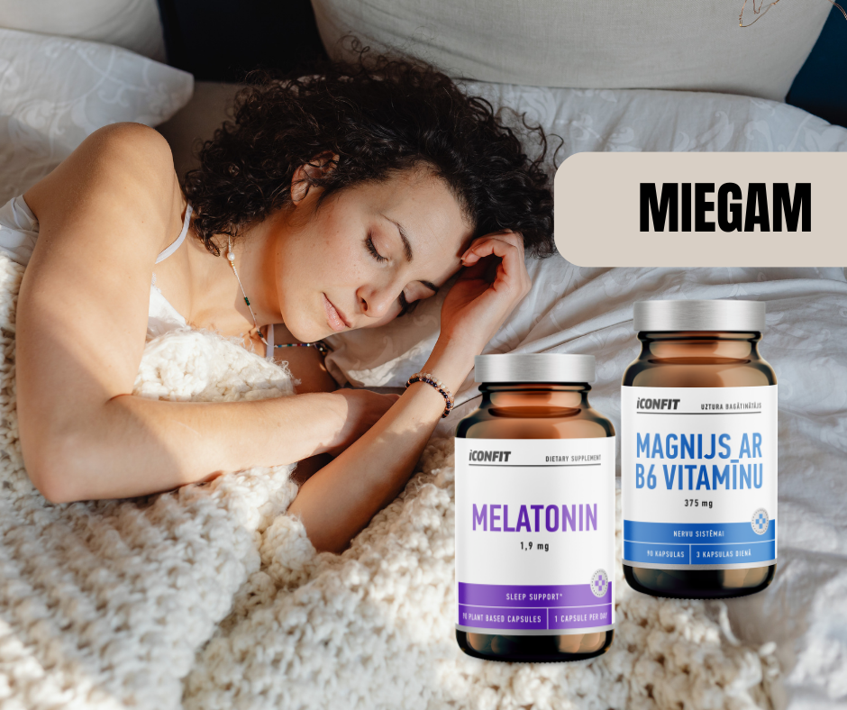 MIEGAM - MELATONĪNS UN MAGNIJS B6 ICONFIT