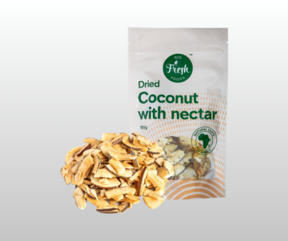 ŽĀVĒTS KOKOSRIEKSTS AR NEKTĀRU ECO FRESH 100gr