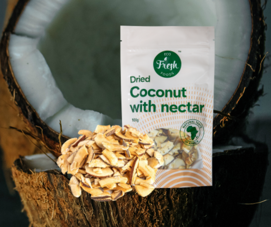 ŽĀVĒTS KOKOSRIEKSTS AR NEKTĀRU ECO FRESH 100gr