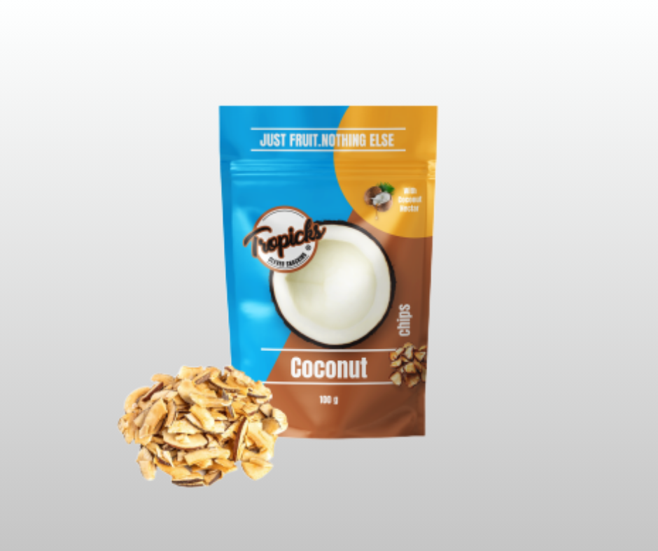 ŽĀVĒTS KOKOSRIEKSTS AR NEKTĀRU TROPICKS 100GR