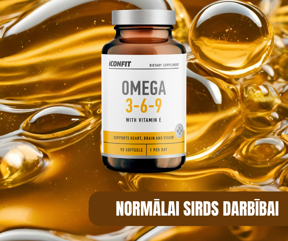 OMEGA 3-6-9 TAUKSKĀBES ICONFIT 90 kapsulas