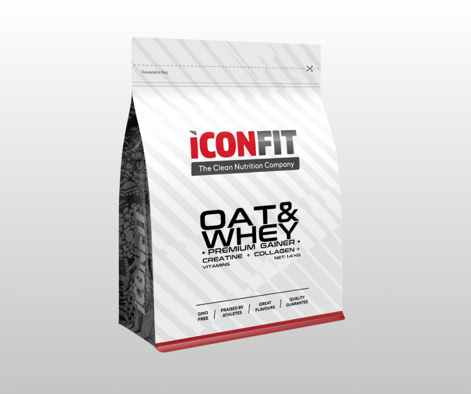 MUSKUĻU MASAS AUDZĒŠANAS GEINERIS OAT & WHEY ICONFIT, ŠOKOLĀDES 1,5kg