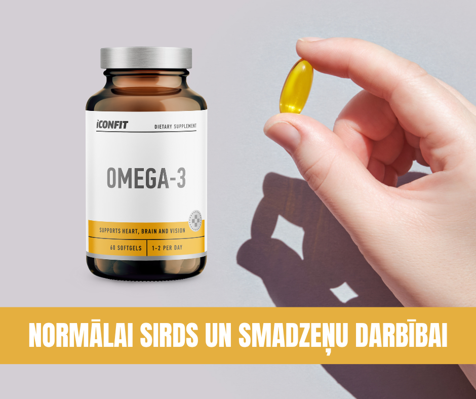 OMEGA 3 TAUKSĀBES ICONFIT 60 kapsulas