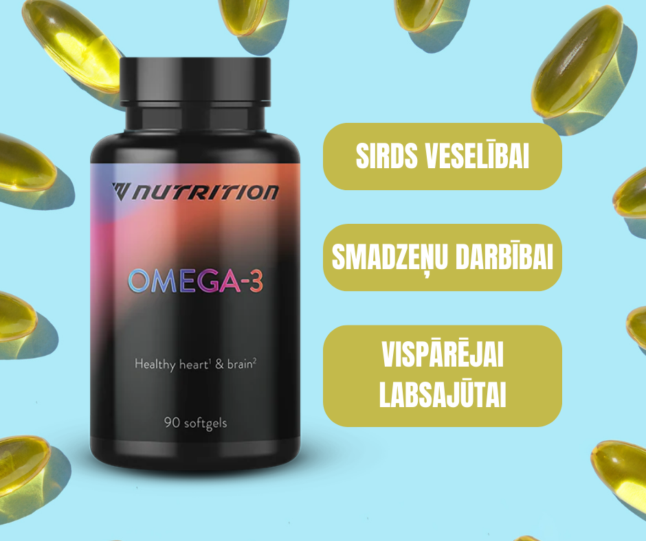 OMEGA 3 VNUTRITION 1 + 1 KOMPLEKTS 2 MĒNEŠIEM