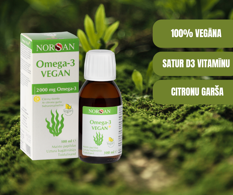Omega-3 Vegan eļļa NORSAN 100ml