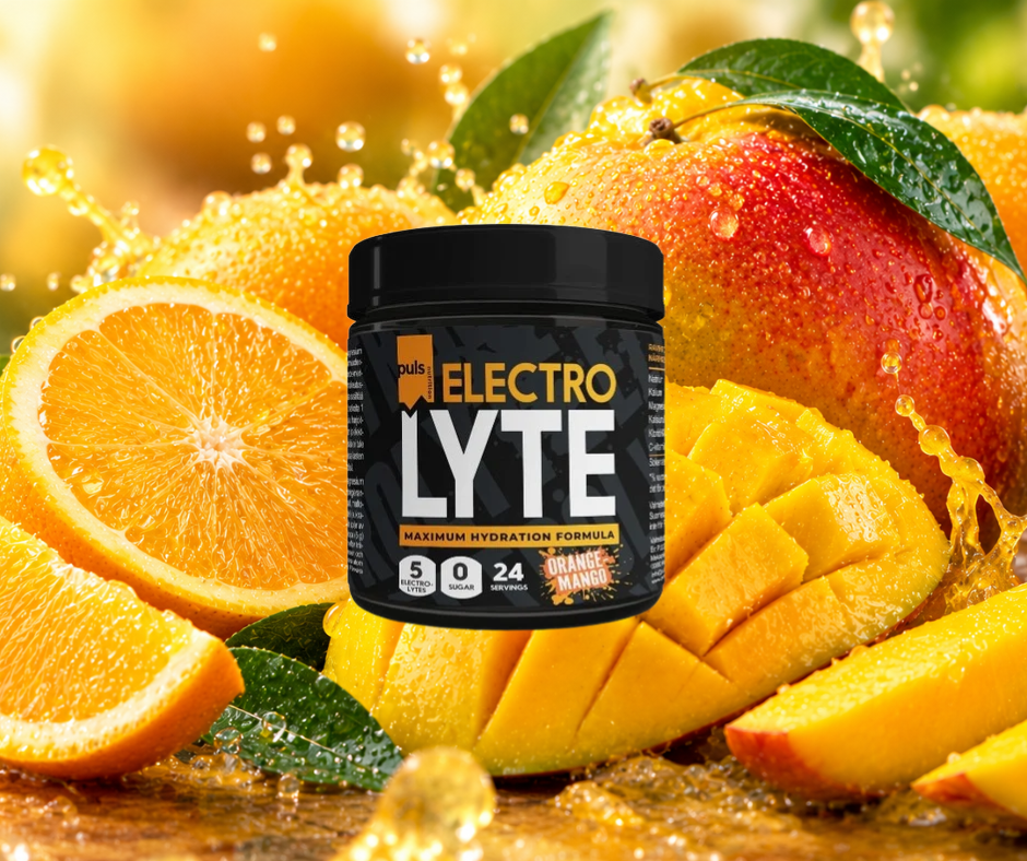 ELEKTROLĪTU PULVERIS PULS, APELSĪNS & MANGO 120gr.