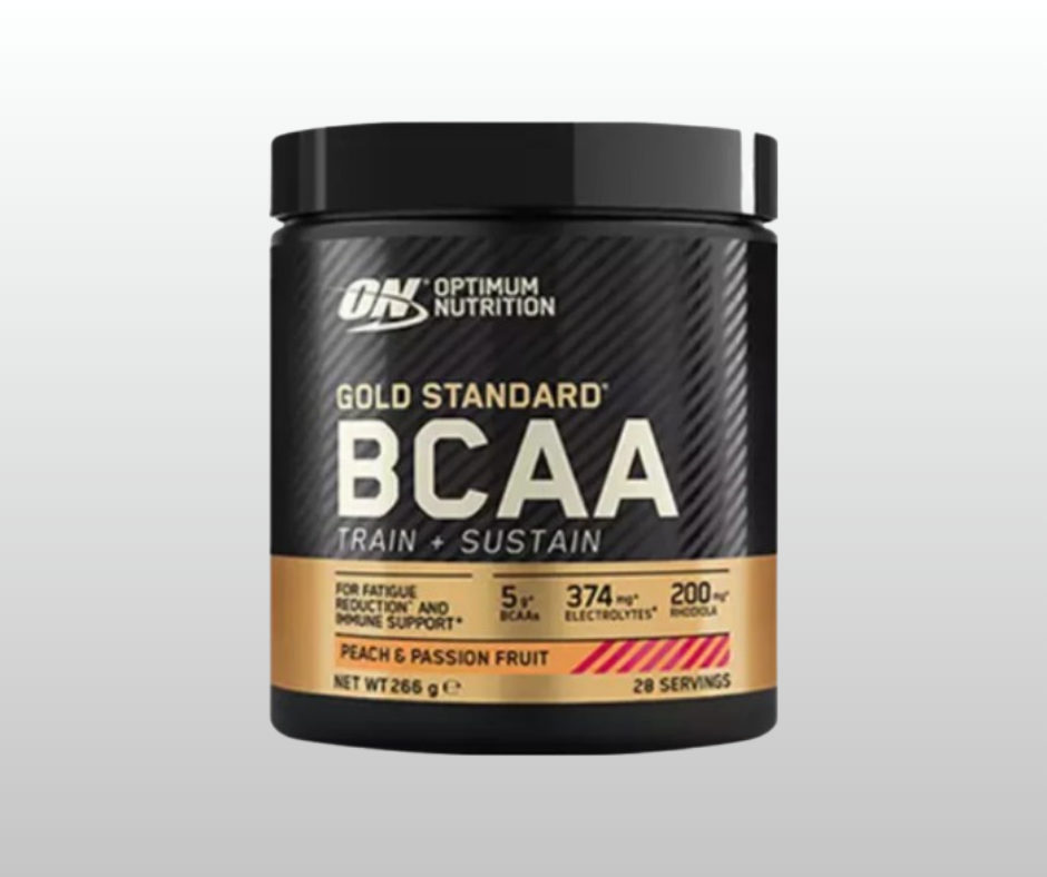 AMINOSKĀBES BCAA GOLD STANDART Peach&Passion Fruit (266gr)