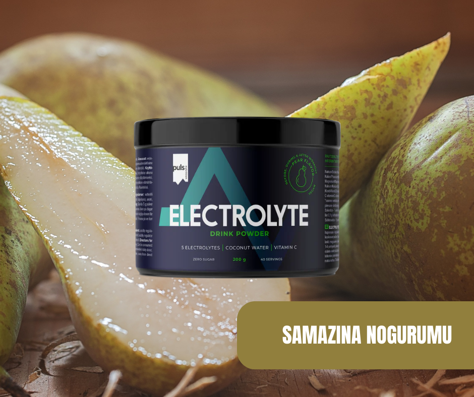 ELEKTROLĪTU DZĒRIENS Pear PULS (300gr)