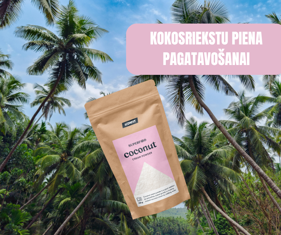 KOKOSRIEKSTU KRĒMA PULVERIS ICONFIT 150gr