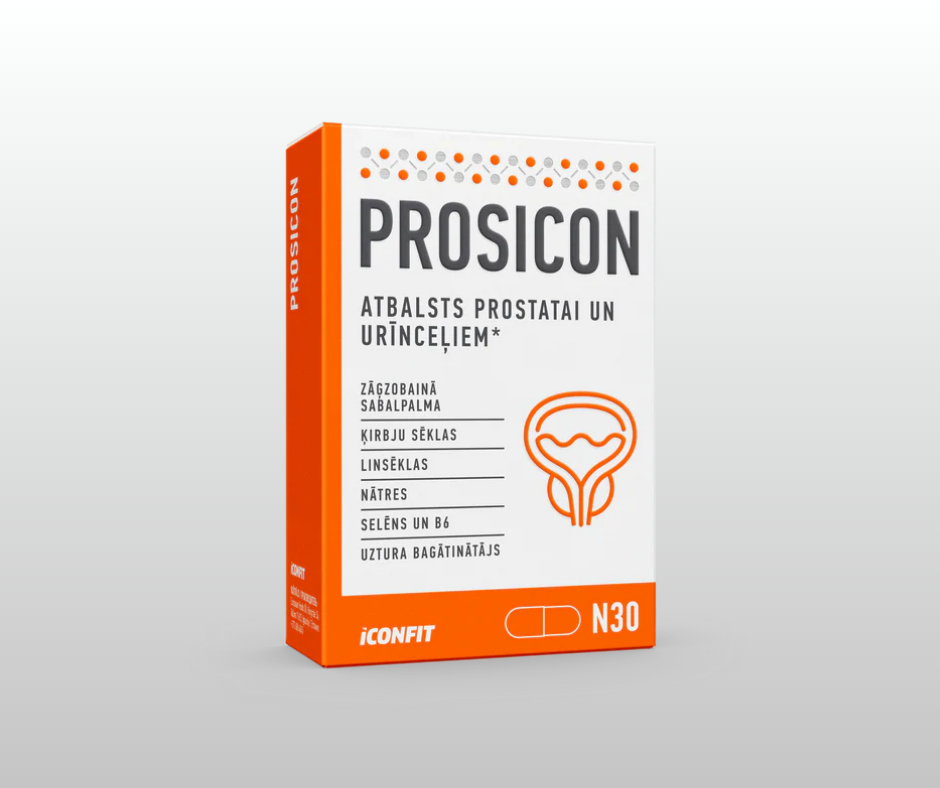 PROSTATAS UN URĪNCEĻU ATBALSTA KOMPLEKSS ICONFIT 30 kapsulas