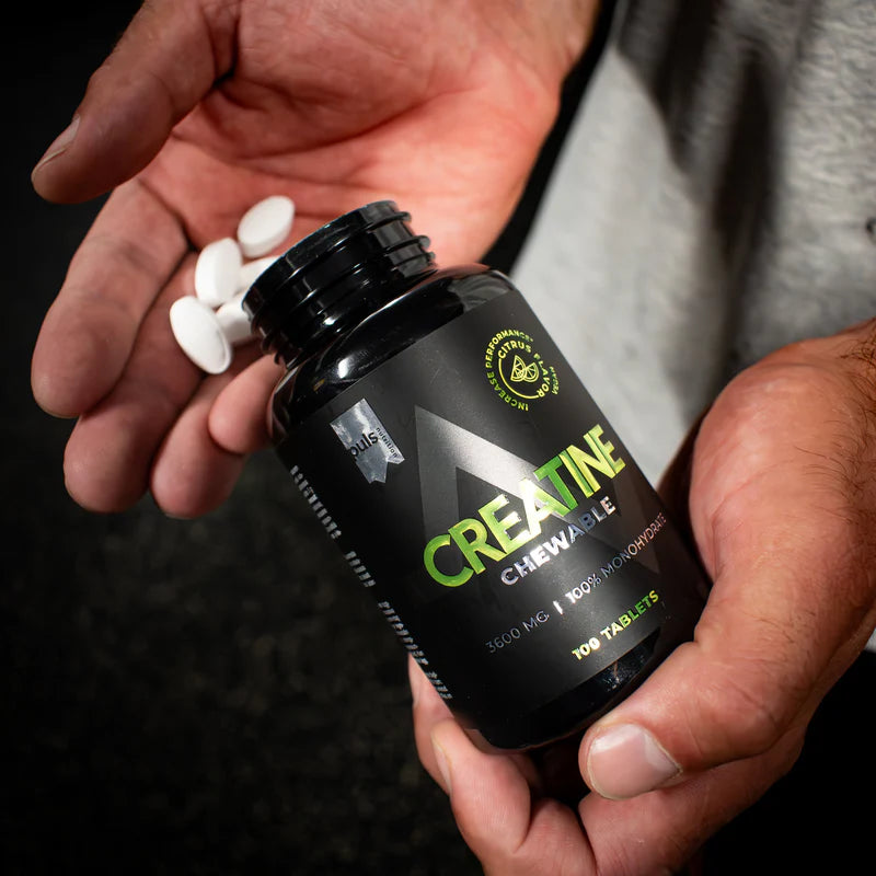 KREATĪNA MONOHIDRĀTS Citrus PULS 100 košļājamās tabletes