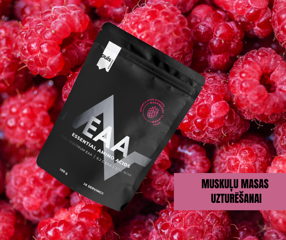 AMINOSKĀBES EAA Raspberry PULS (500g)