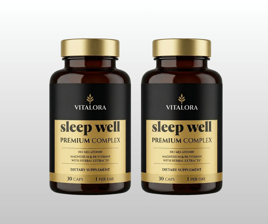 VITALORA SLEEP WELL PREMIUM COMPLEX KOMPLEKTS 2 MĒNEŠIEM 2x30 kapsulas