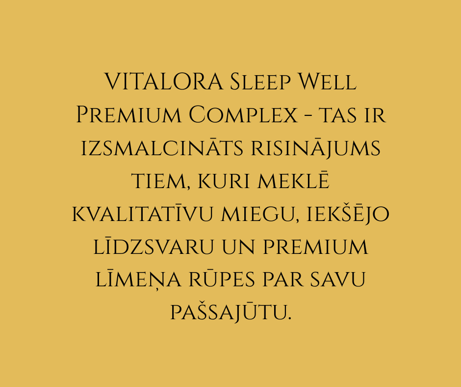 VITALORA SLEEP WELL PREMIUM COMPLEX 30 kapsulas