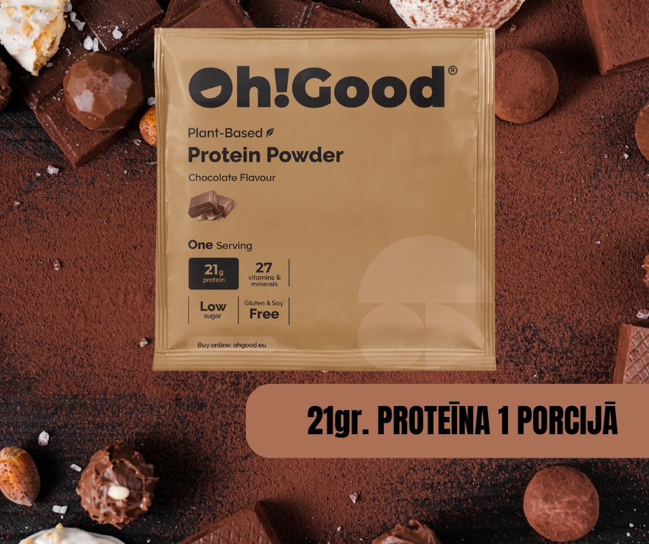 PROTEĪNA PULVERIS OH!GOOD ŠOKOLĀDE 1 PORCIJA 30g.