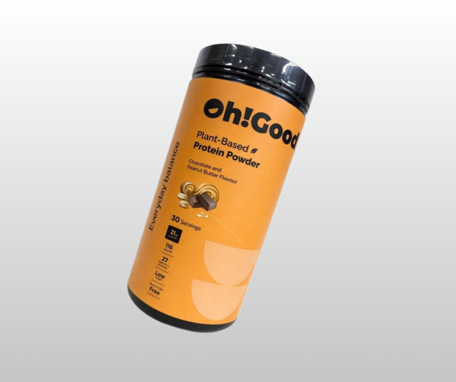 PROTEĪNA PULVERIS OH!GOOD ŠOKOLĀDE/ZEMESRIEKSTI 900G.