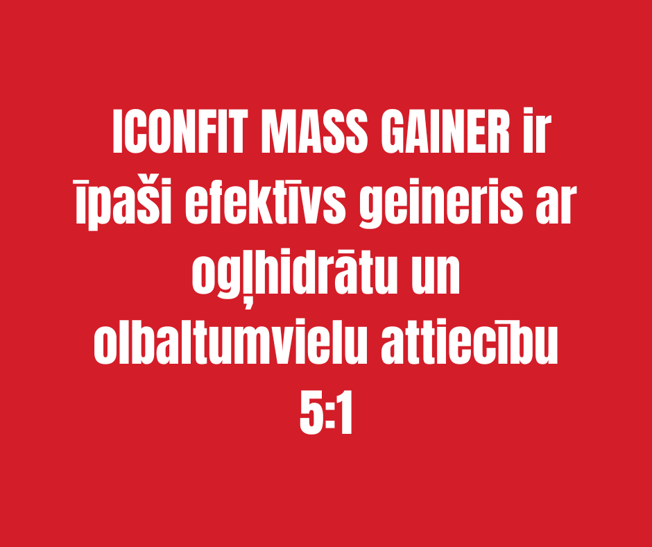 MUSKUĻU MASAS AUDZĒŠANAS GEINERIS ICONFIT, ZEMEŅU 1,5kg