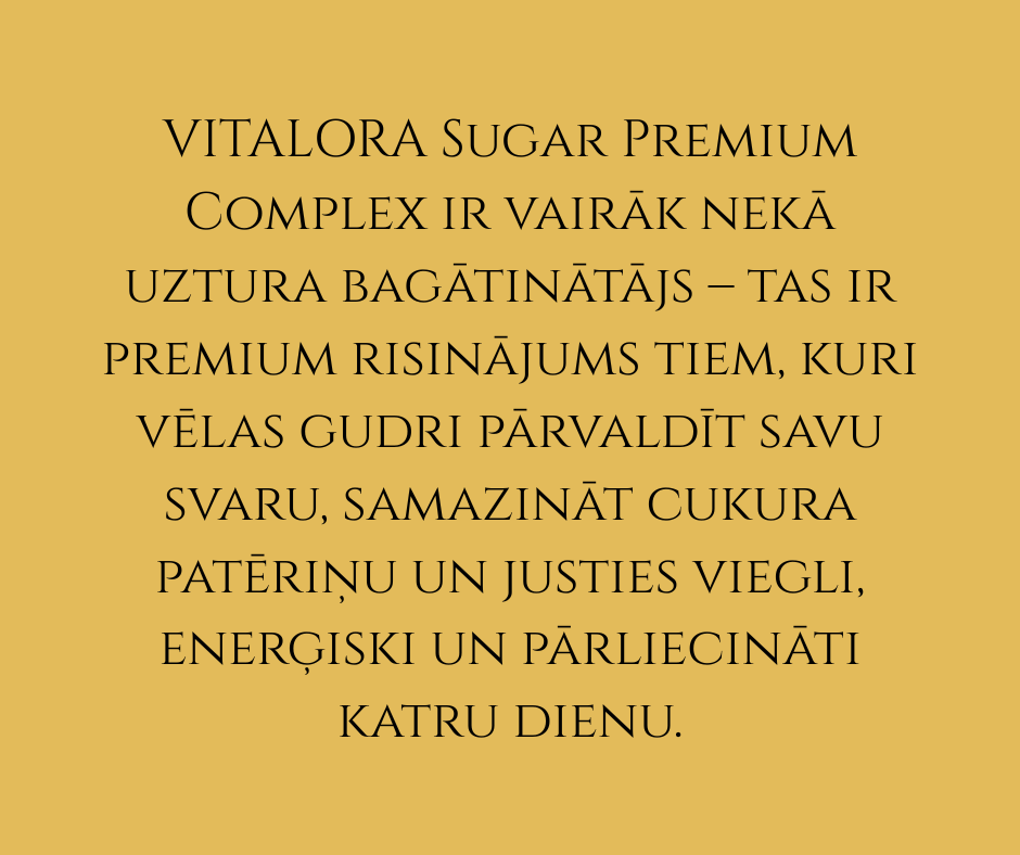 VITALORA SUGAR LEVEL CONTROL PREMIUM COMPLEX 3x60 kapsulas